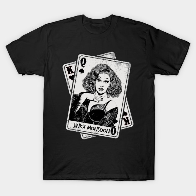 Retro jinkx Monsoon Card Style T-Shirt by Slepet Anis